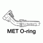 O-ring metrisch binnendraad - 45° hoek
