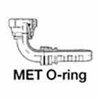 O-ring metrisch binnendraad - 90° hoek