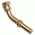 Kolanko 45° żeńska z nakrętką 60°