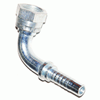 Kolanko 90° żeńska z nakrętką 60°