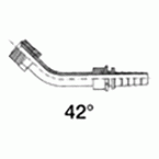 Cono inverso 42° macho codo 45°