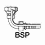 BSP draaibaar binnendraad 60° - 90° hoek