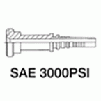 Końcówka kołnierzowa przewodu do zakucia SAE 3000 PSI