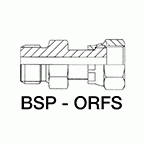 BSP buitendraad - ORFS draaibaar binnendraad