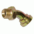 Tată BSP 60° - flanşă SAE 6000 psi curbat 45°