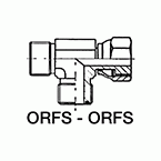 ORFS buitendraad - draaibaar - T-uivoering
