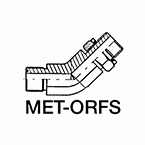 Male SAE ORFS - Male Metric O- Ring Elbow 45°