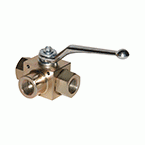 3-Way Valves With BSP Thread and Mounting Holes