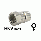 HNV inoxidable (ISO B) - rosca hembra (parte hembra)