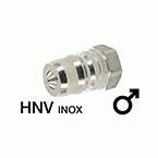 HNV inoxidable (ISO B) - rosca hembra (parte macho)