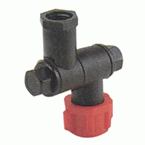 Articulated Nozzle Holder 1 Threaded Outlet - c/w Nut