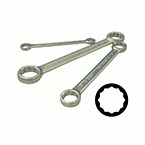 Double-ended ring spanner sets flat MM