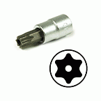 1/4'' sockets with bits male - Torx tamper
