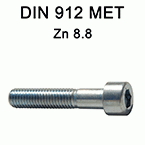 Inbusbout din 912 - 8.8 -zn