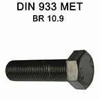 Bout din 933-10.9-zwart