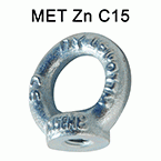 Porcas de anel - Zn C15