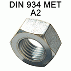 6-Kantmuttern DIN934, Edelstahl