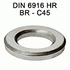 Arandelas HR para tornillo avellanado métrica Din6916 - Bruto C45
