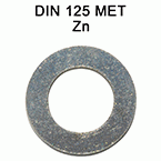 Anilhas DIN125 métrica - Zn