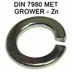 Anilhas de mola métricas DIN7980 - Zn