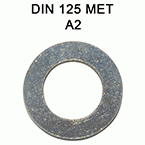 Arandela Din125 metrica - Inox A2