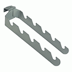 Estanterías - Ganchos y soportes para barra de soporte