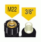 Flexible confectionné - Raccord manuel-Raccord mâle M22 - 3/8''