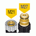 Flexible confeccionado - Racor manual-Racor macho M21-M27
