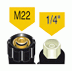 Furtunuri flexibile confecţionate - Racord manual-Racord mamă  M22-1/4'