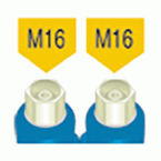 Tubos flexíveis artesanais - Acoplador fêmea - acoplador fêmea M16-M16