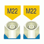 Flexible confectionné - Raccord femelle-Raccord femelle M22 - M22