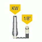 Flexible Hose Without Nozzle - Coupling Plug-Male Thread KW-1/8''