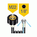 Rioolrat met sproeikop M21-1/8