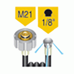 Rioolrat met sproeikop M21-1/8
