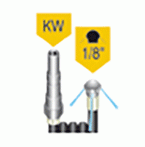 Flexible Hose With Nozzle - Coupling Plug KW-1/8''