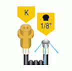 Rioolrat met sproeikop k-1/8