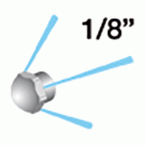 Sproeikoppen voor rioolratten 1/8