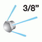 Sproeikoppen voor rioolratten 3/8